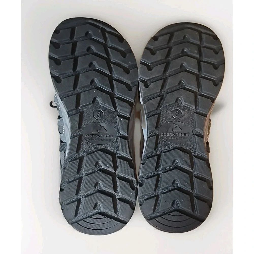 Outdoor Active Waterproof Sandals‎ Men Closed Toe Shoes Sz 8 Gray Black #249